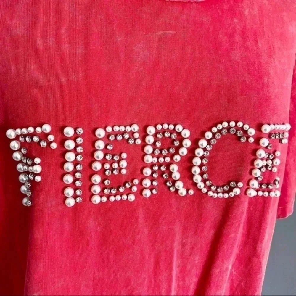 Forever 21 Acid Washed Embellished T-shirt​ - Picture 2 of 8